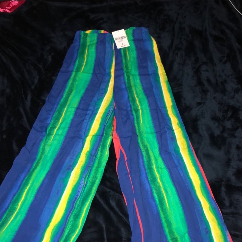 2/$15 Wide colorful pants